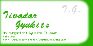 tivadar gyukits business card